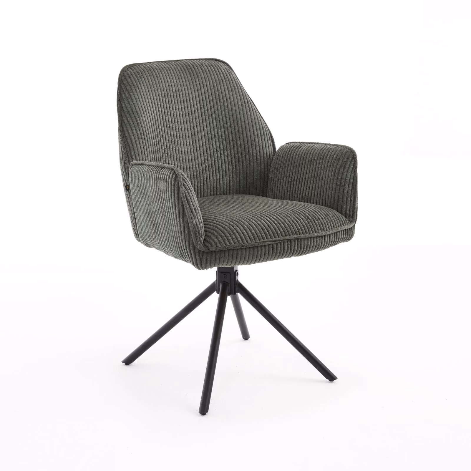 Eetkamerstoel Noah – Hyper Stof Donker groen – 360° Draaibaar – Luxe Comfort – Modern Design 2 Eetkamerstoel Noah – Hyper Stof Donker groen – 360° Draaibaar – Luxe Comfort – Modern Design - Afbeelding 2