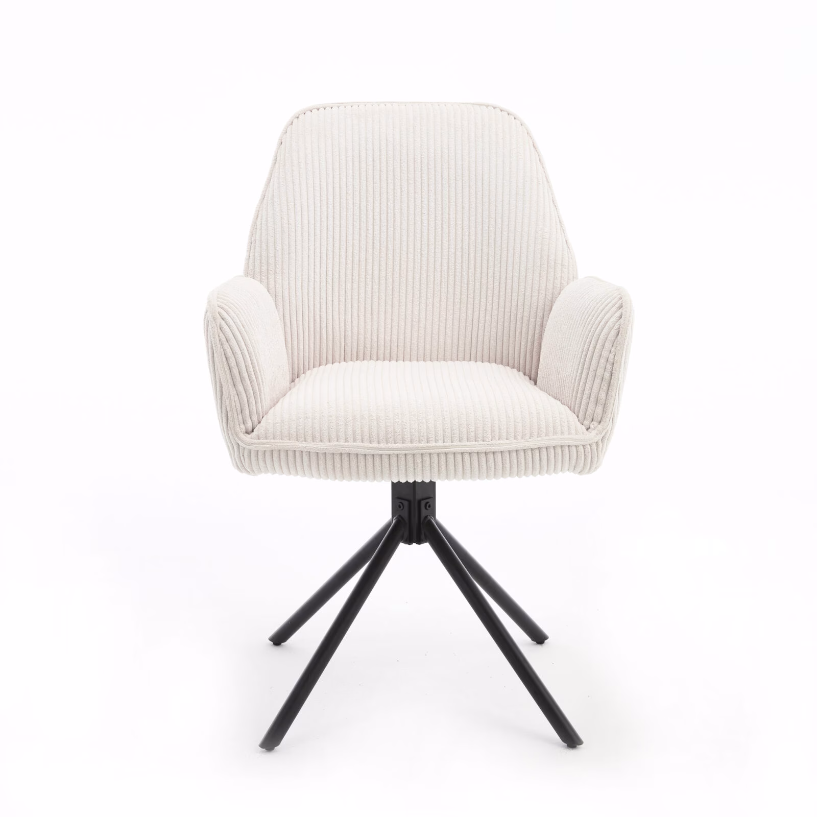 Eetkamerstoel Noah – Hyper Stof Taupe – 360° Draaibaar – Luxe Comfort – Modern Design 1 eetkamerstoel noah hyper Taupe