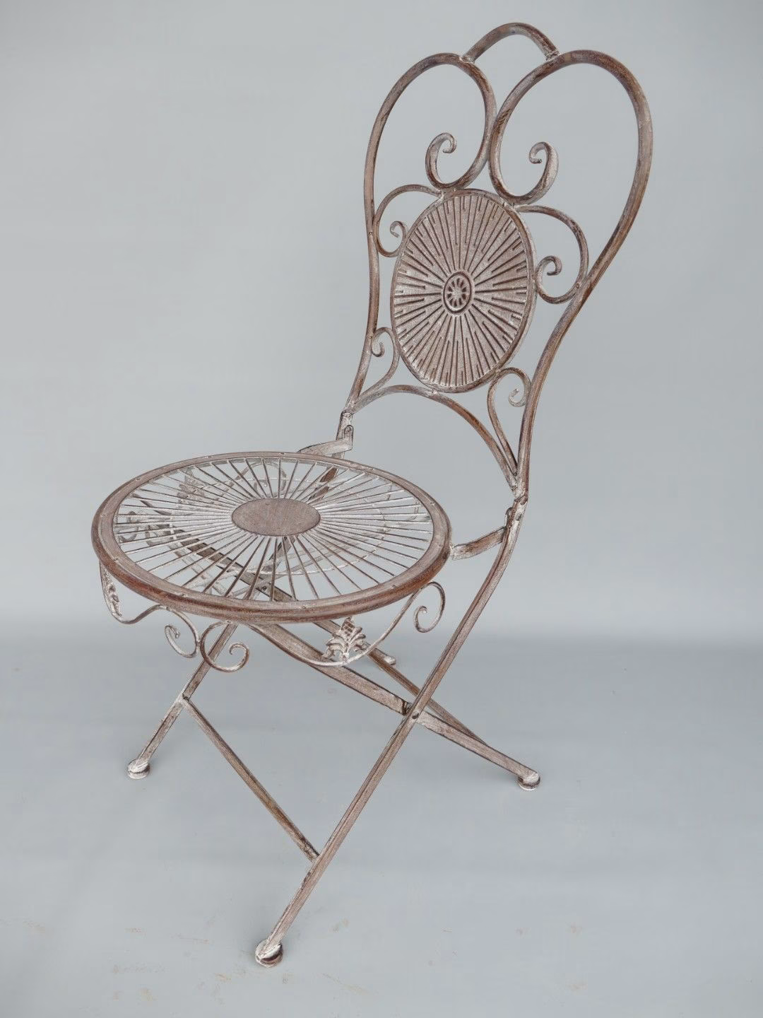 Bistroset Tafel Ø70 + 2 Stoelen – IJzer Rustiek Bruin – Stevig & Stijlvol 3 bistroset metaal rustiek bruin