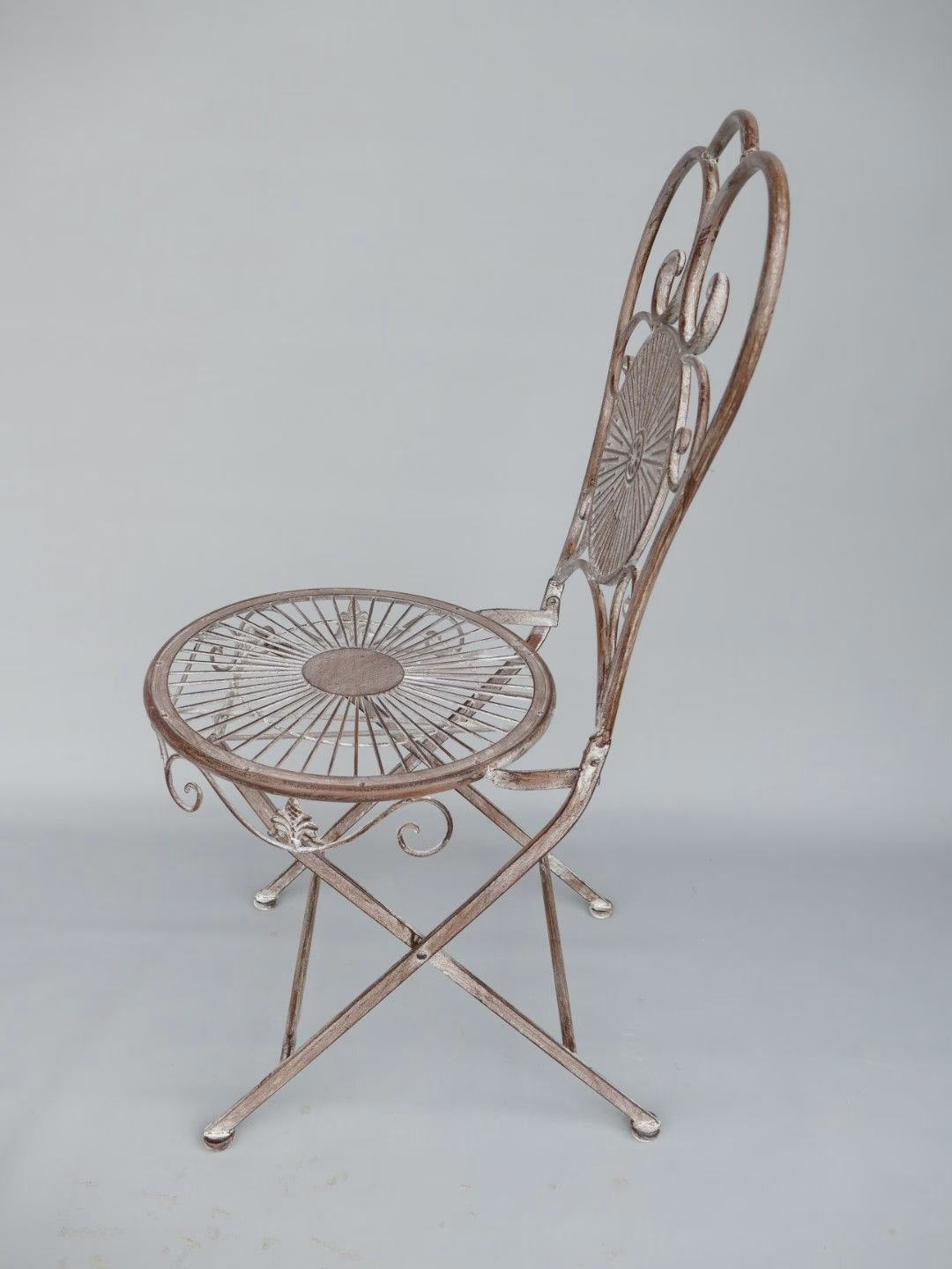 Bistroset Tafel Ø70 + 2 Stoelen – IJzer Rustiek Bruin – Stevig & Stijlvol 4 bistroset metaal rustiek bruin