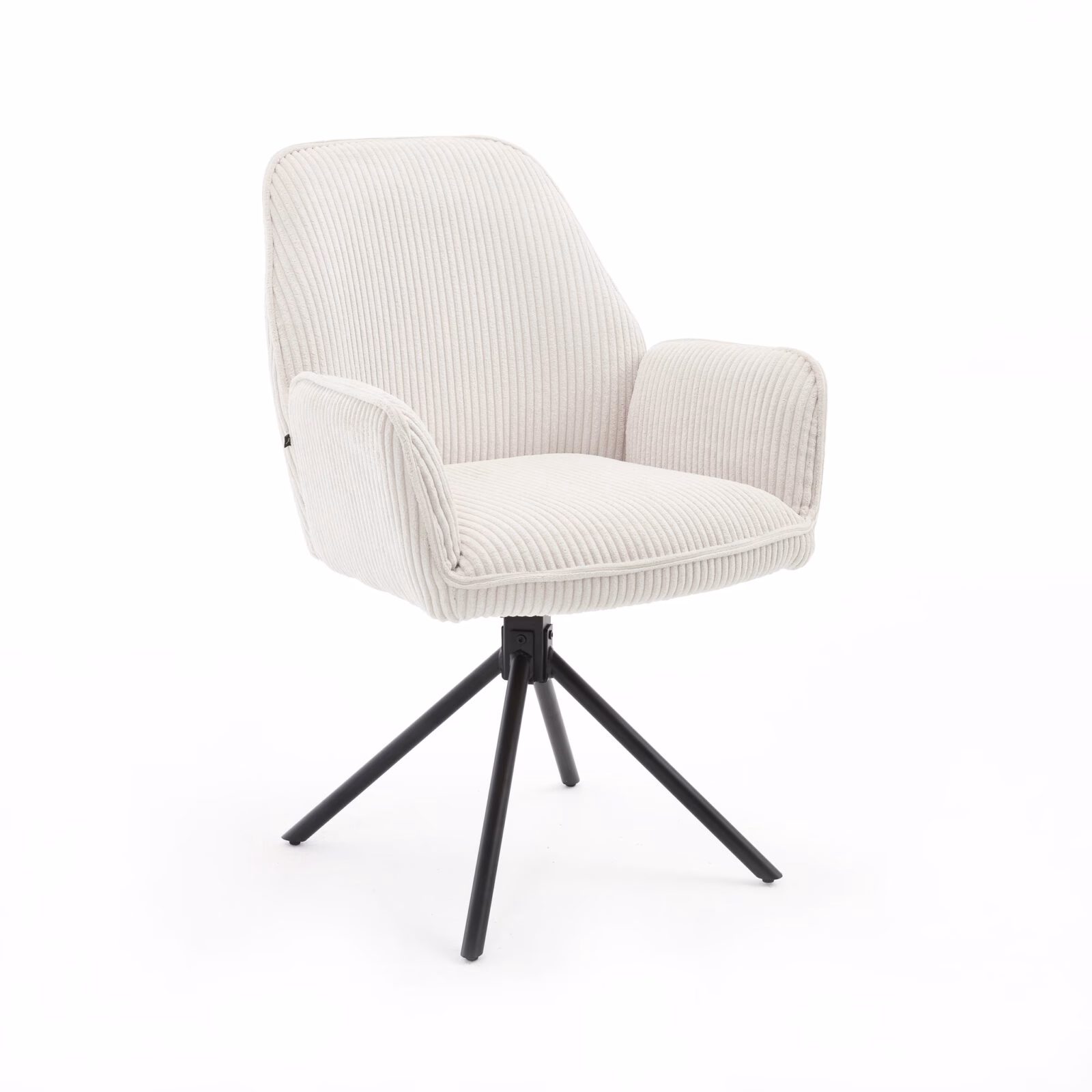 Eetkamerstoel Noah – Hyper Stof Taupe – 360° Draaibaar – Luxe Comfort – Modern Design 2 Eetkamerstoel Noah – Hyper Stof Taupe – 360° Draaibaar – Luxe Comfort – Modern Design - Afbeelding 2