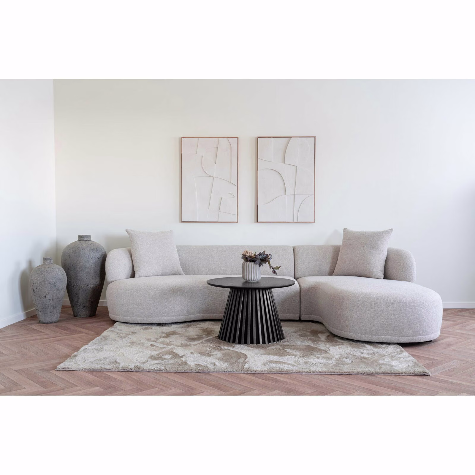 Osaka Design Salontafel – Zwart Eikenfineer Ø70 cm met Houten Latten 2 Osaka Design Salontafel – Zwart Eikenfineer Ø70 cm met Houten Latten - Afbeelding 2