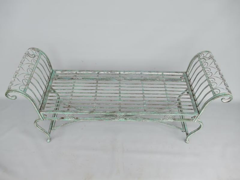 Loverbench van IJzer –134 cm Romantisch en Elegant Tuinbankje 6 Loverbench van IJzer –134 cm Romantisch en Elegant Tuinbankje - Afbeelding 6
