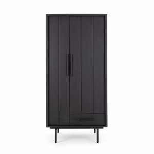Garderobe Kast zwart 185cm