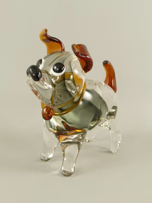 murano-style-hond-beeldje- glas-22cm