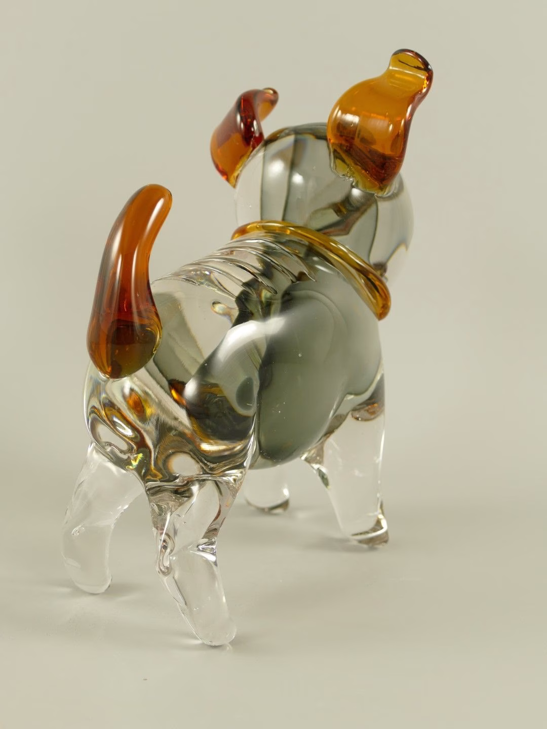 Murano Style Glazen Hond Beeldje – Handgemaakt Kunstobject 22 cm 6 Murano kunstglas hond – uniek handgemaakt decoratie beeldje