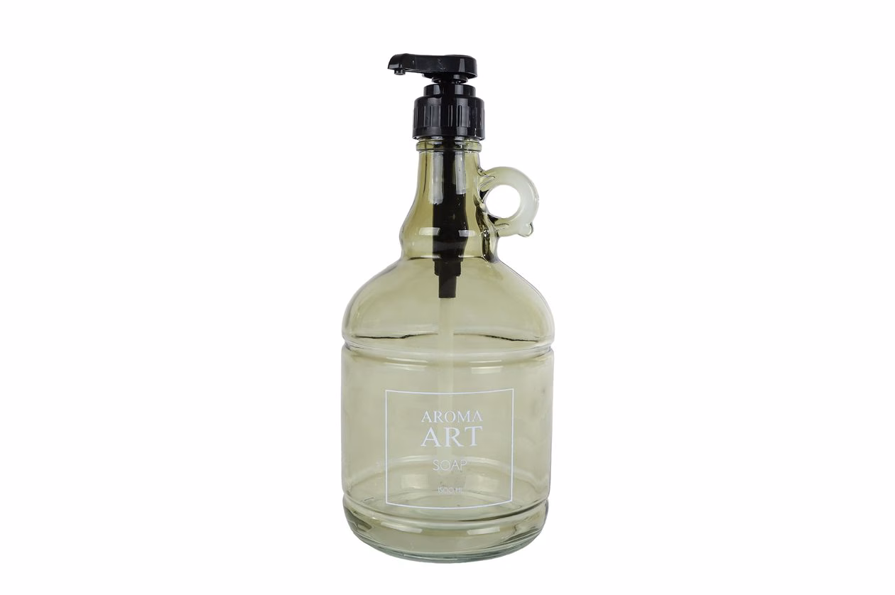 Zeeppomp Aroma Art Soap 1500ml – Glas/Kunststof – Bruin – Luxe Design 2 Zeeppomp Aroma groen glas