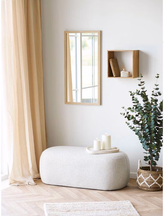 Scottsdale Wandspiegel – Natuurlijk MDF & Modern Design 45 x75 cm 3 Scottsdale Wandspiegel – Natuurlijk MDF & Modern Design 45 x75 cm - Afbeelding 3