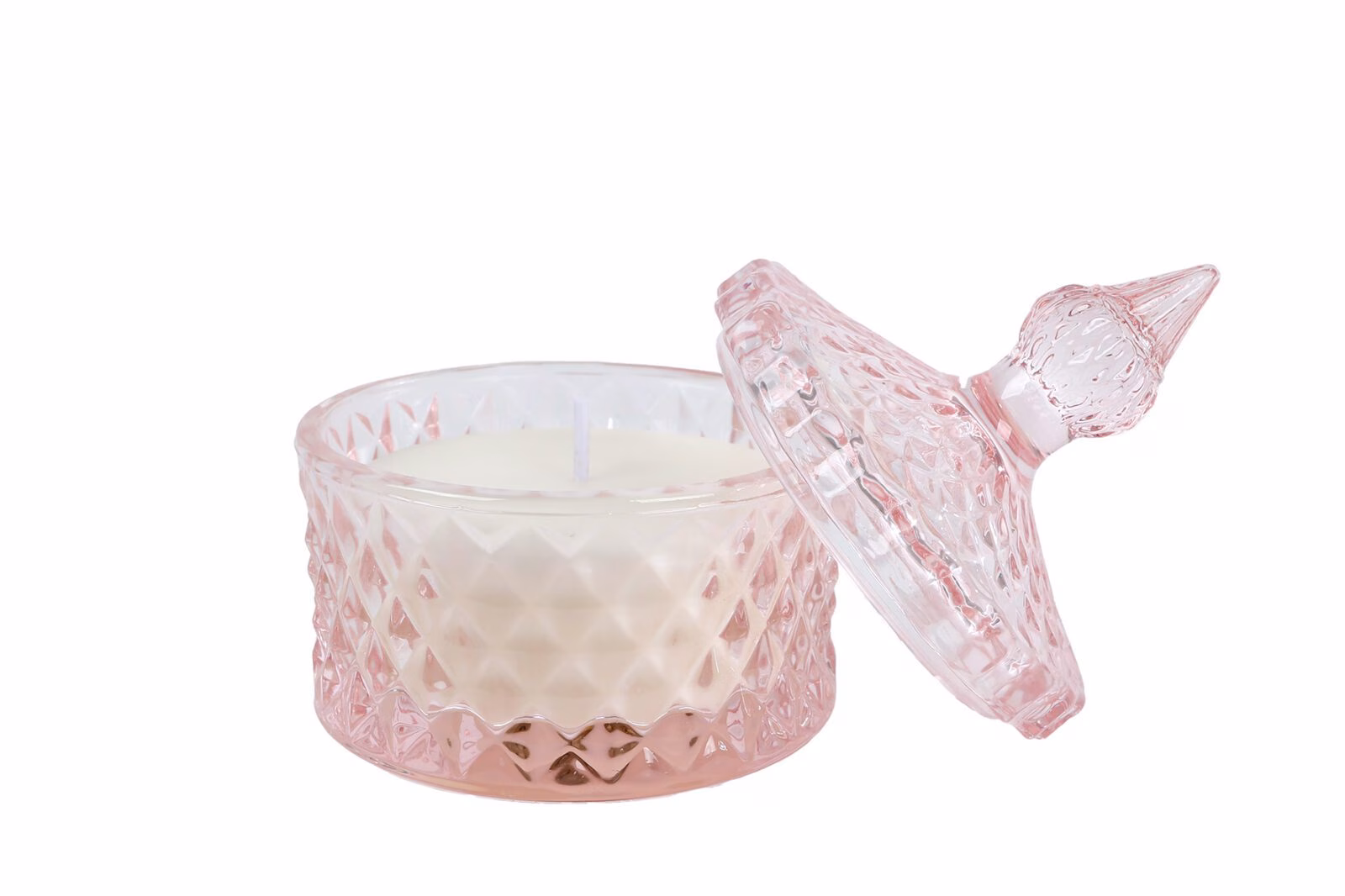 Geurkaars “Aroma Art” Rosemary Musk – Oud Roze Glas – Luxe Geurkaars 8,5x8,5x11 cm 5 Geurkaars “Aroma Art” Rosemary Musk – Oud Roze Glas – Luxe Geurkaars 8,5x8,5x11 cm - Afbeelding 5