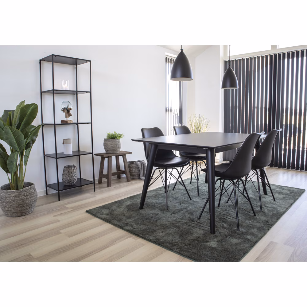 Oslo Eetkamerstoel zwart met naturelhout 7 Oslo Eetkamerstoel zwart met naturelhout - Afbeelding 7