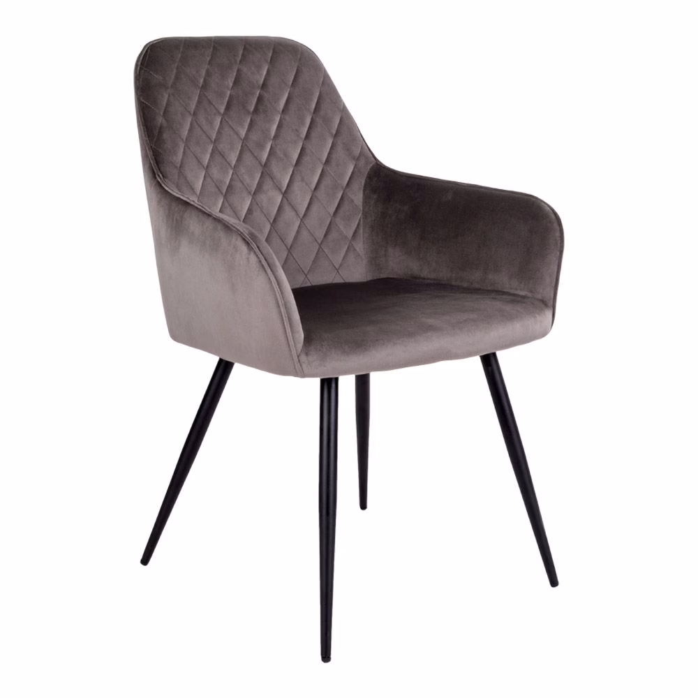 Harbo eetkamerstoel velvet grijs 1 Harbo eetkamerstoel velvet grijs