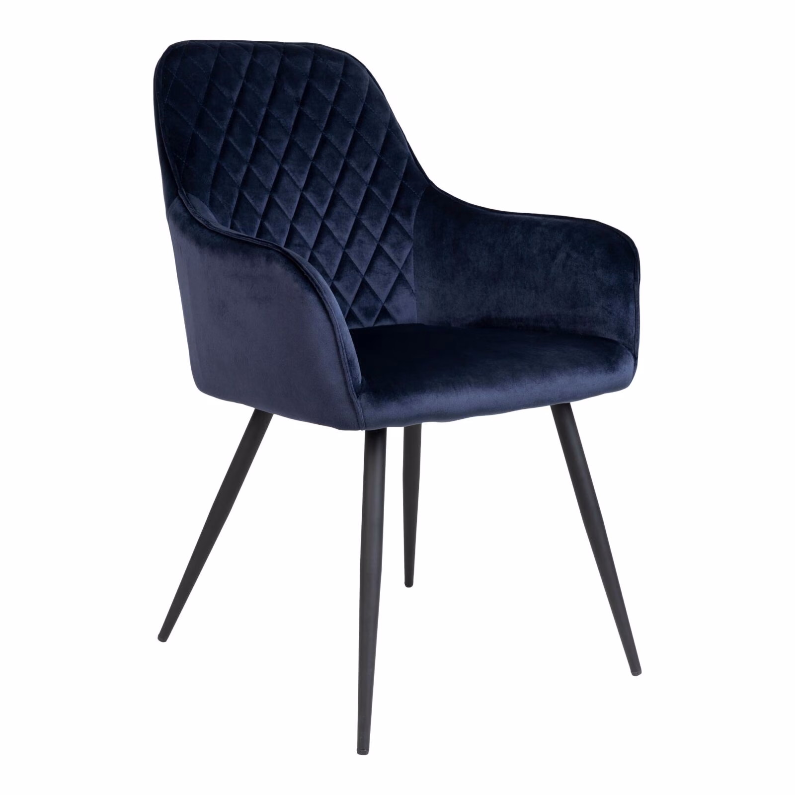 Harbo eetkamerstoel blauw velvet 1 Harbo eetkamerstoel blauw velvet