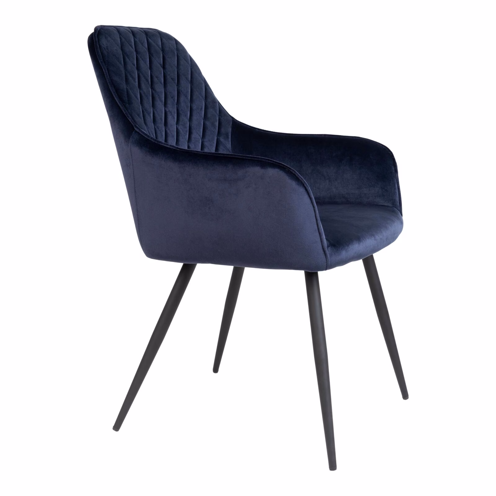 Harbo eetkamerstoel blauw velvet 3 Harbo eetkamerstoel blauw velvet - Afbeelding 3