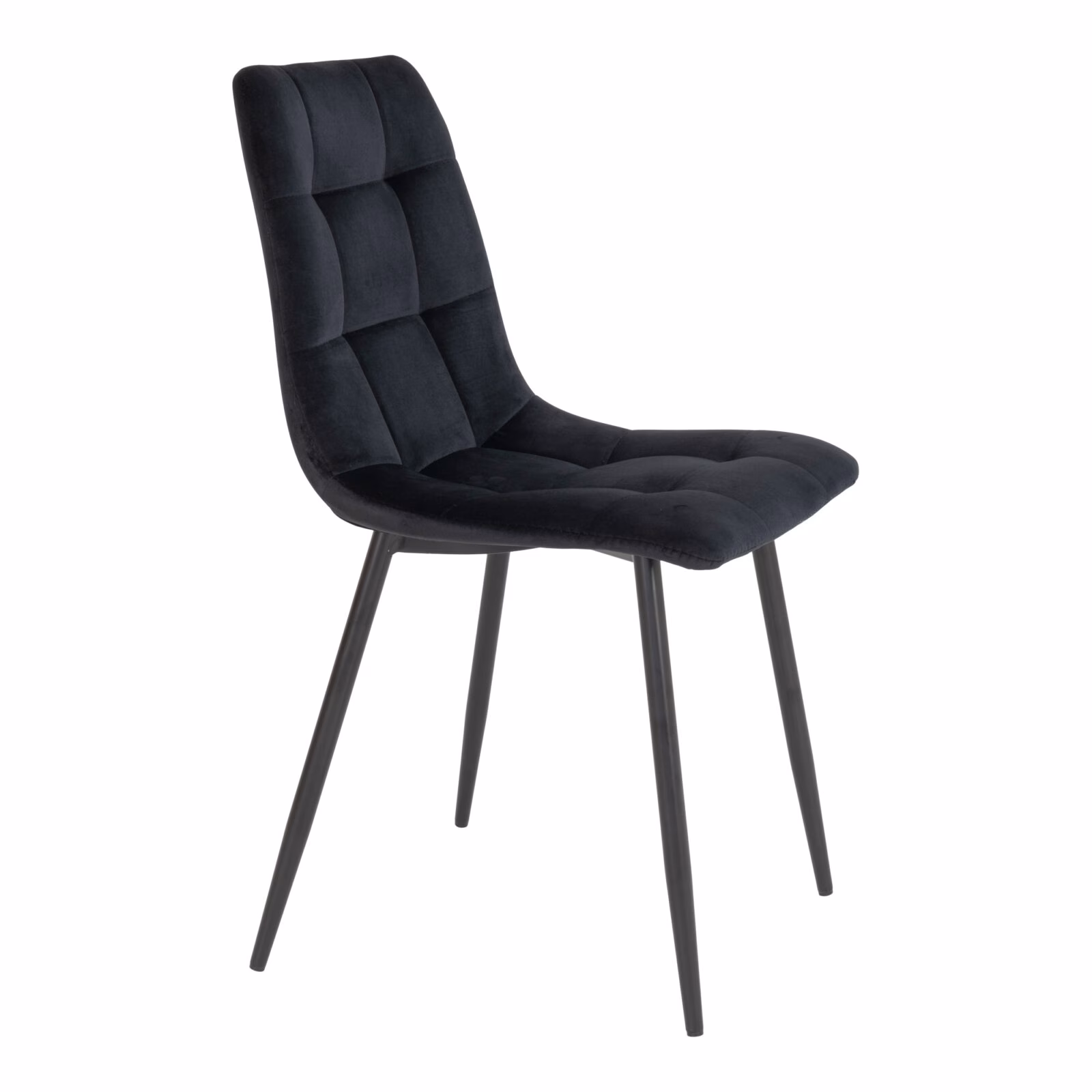 Eetkamerstoel in microvezel, zwart 3 Eetkamerstoel in microvezel, zwart - Afbeelding 3