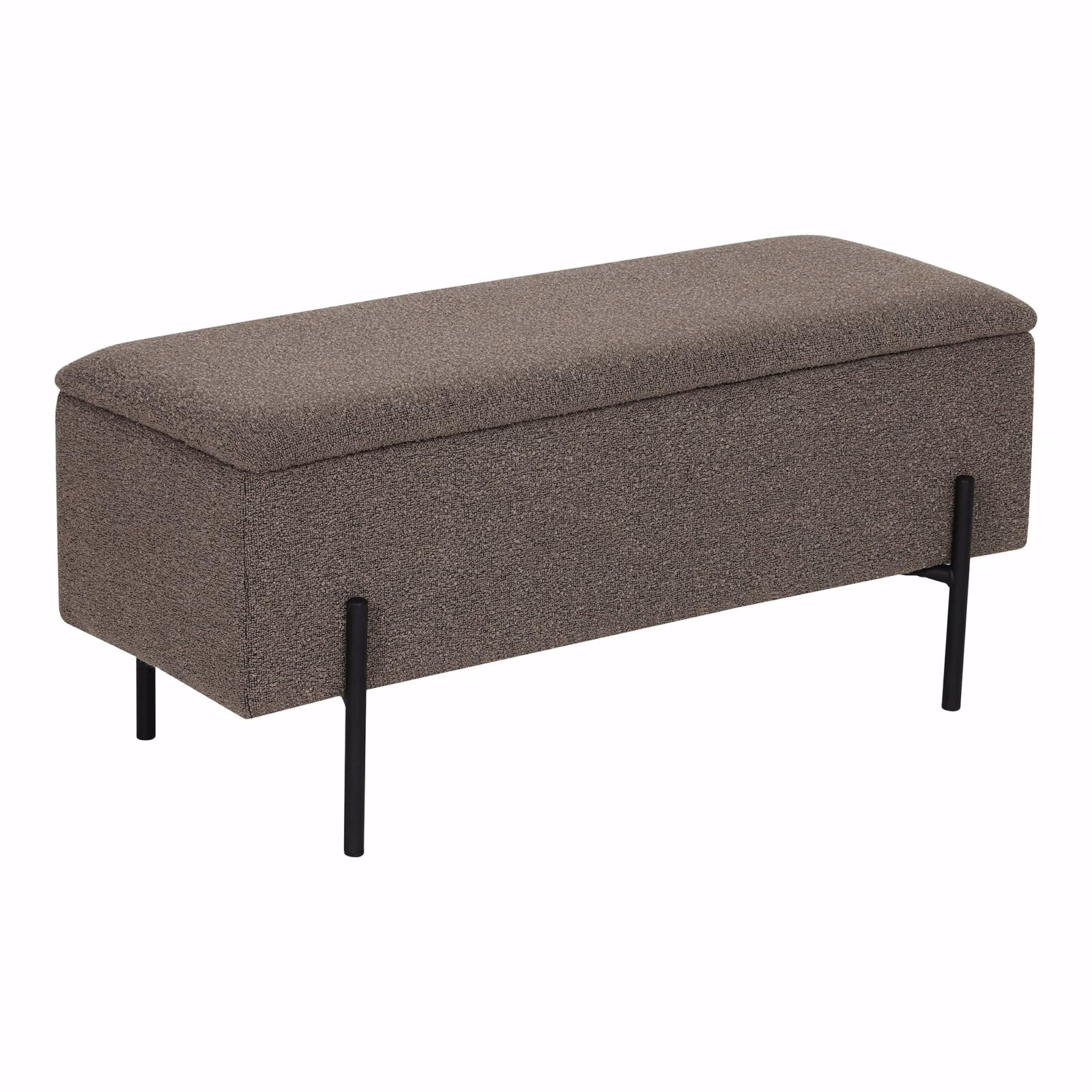 Watford Bench Opbergbank Bouclé Bruin 95 cm – Stijlvol & Praktisch 4 Watford Bench Opbergbank Bouclé Bruin 95 cm | Stijlvolle Zitbank