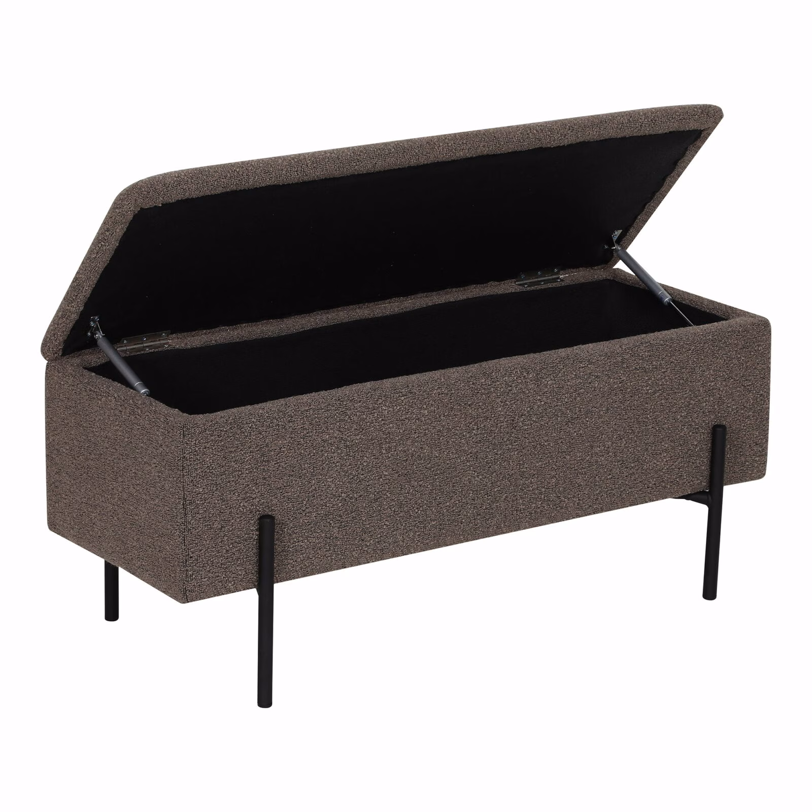Watford Bench Opbergbank Bouclé Bruin 95 cm – Stijlvol & Praktisch 3 Watford Bench Opbergbank Bouclé Bruin 95 cm | Stijlvolle Zitbank