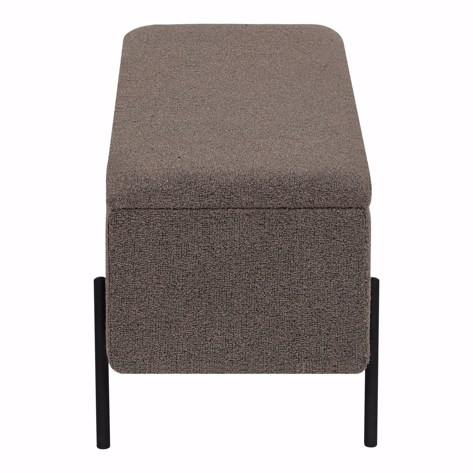 Watford Bench Opbergbank Bouclé Bruin 95 cm – Stijlvol & Praktisch 2 Watford Bench Opbergbank Bouclé Bruin 95 cm | Stijlvolle Zitbank