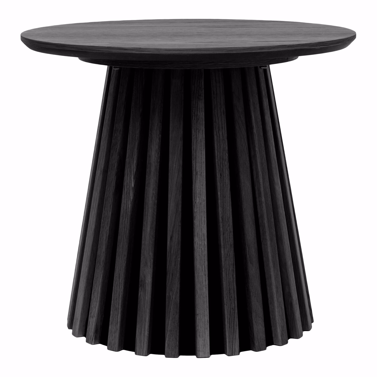 Osaka Bijzettafel – Ronde Zwarte Eiken Ø50x45 cm 2 Osaka Bijzettafel – Ronde Zwarte Eiken Ø50x45 cm - Afbeelding 2