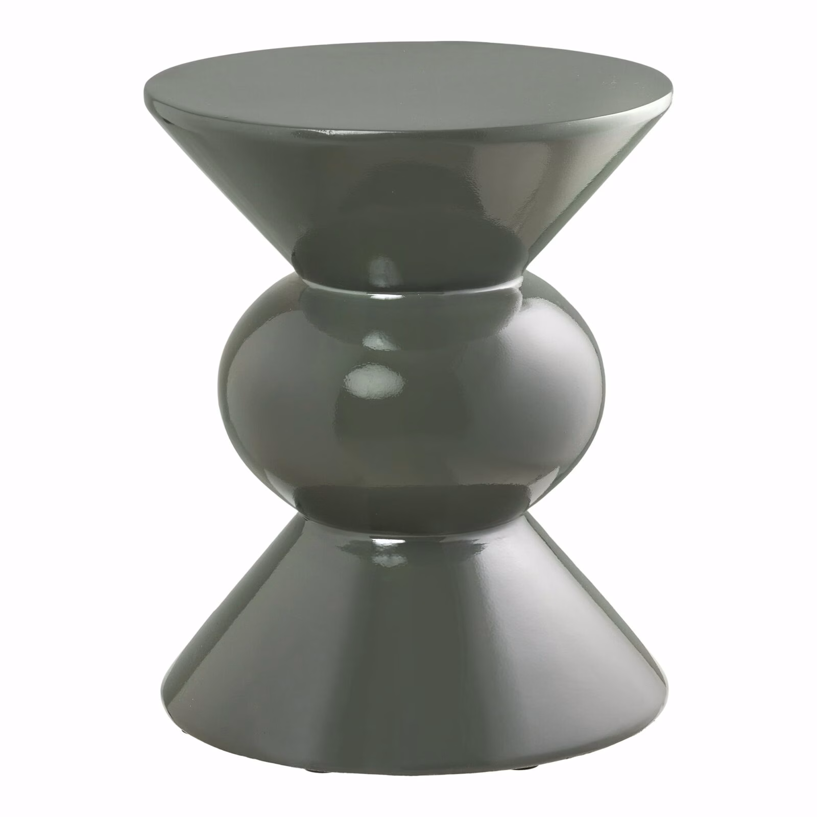 Rosolina Bijzettafel – Groen Zigzag Design van Glasvezel 34 cm 1 Rosolina bijzettafel groen glasvezel
