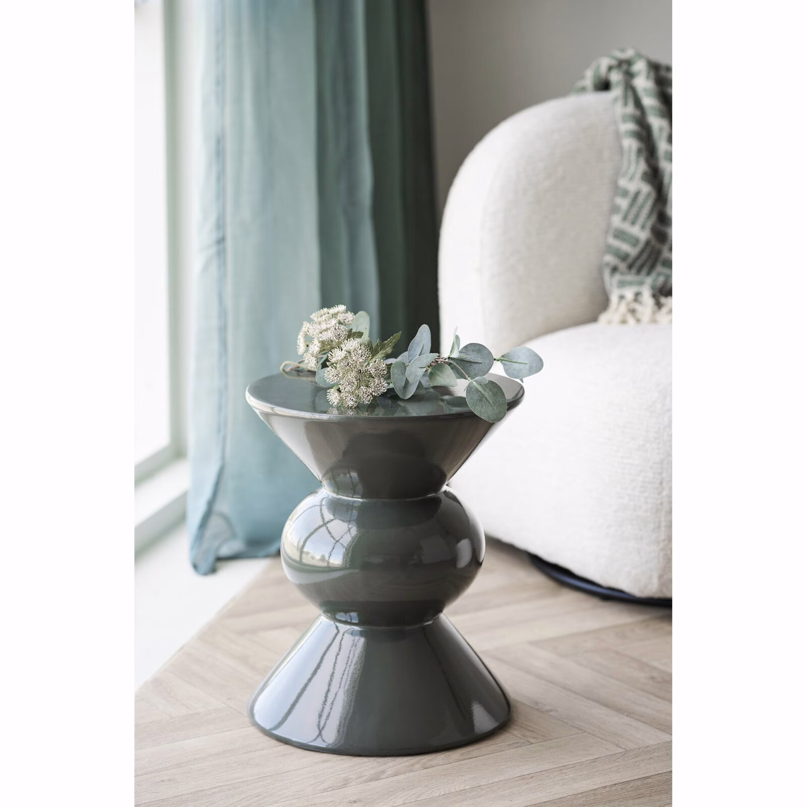 Rosolina Bijzettafel – Groen Zigzag Design van Glasvezel 34 cm 3 Rosolina Bijzettafel – Groen Zigzag Design van Glasvezel 34 cm - Afbeelding 3