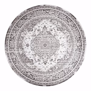 Havana Vloerkleed, zwart/wit 200 cm.