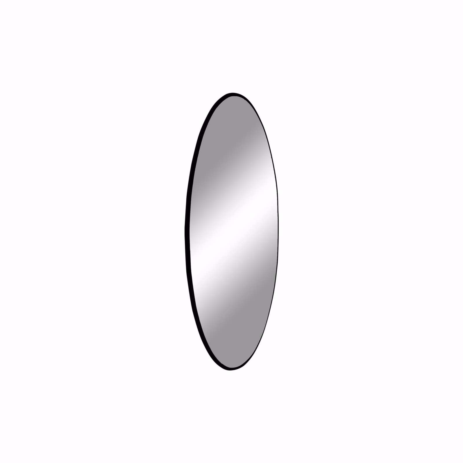 Jersey spiegel rond zwart 40 cm 2 Jersey spiegel rond zwart 40 cm - Afbeelding 2