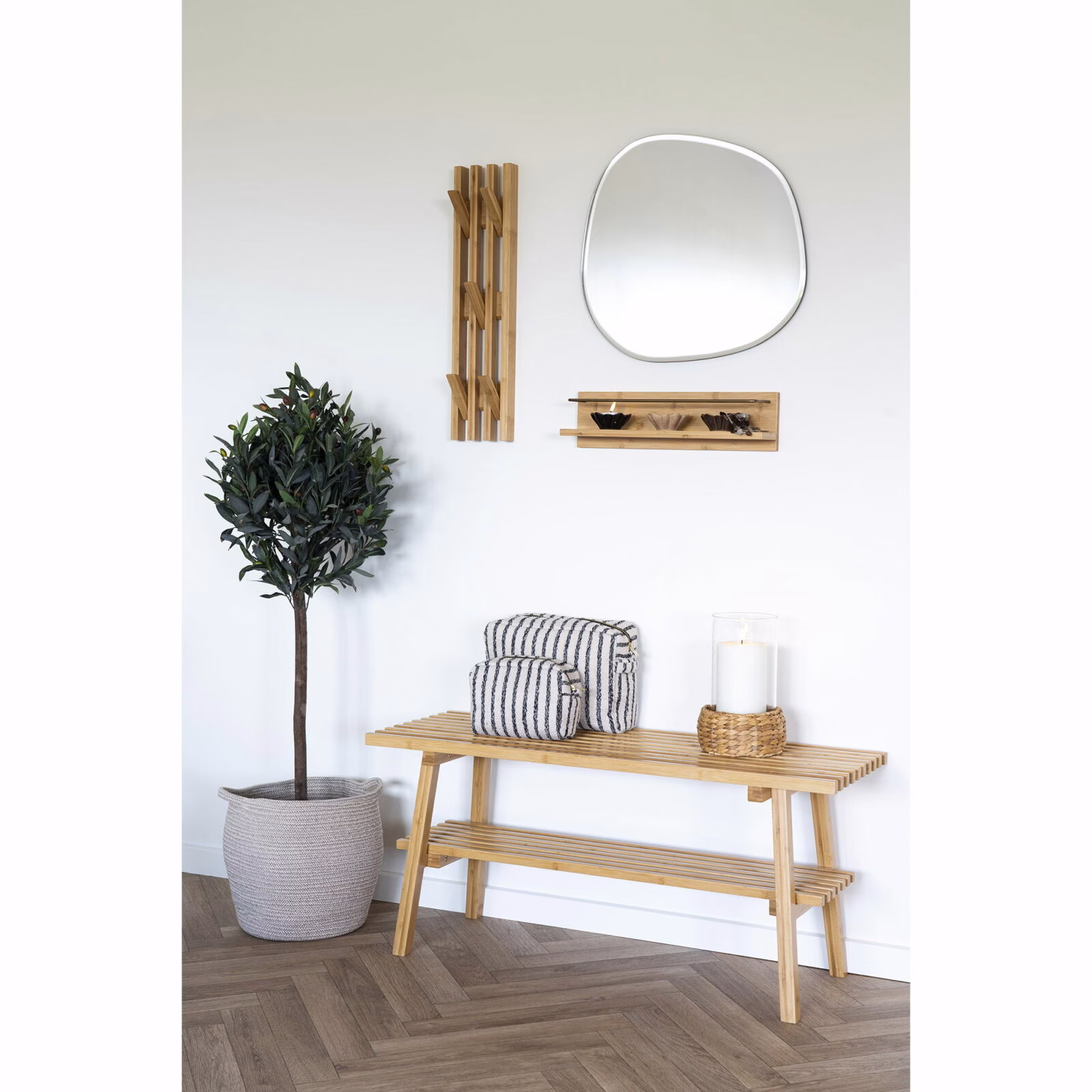 Lamas - Mand, beige, set van 2 3 Lamas - Mand, beige, set van 2 - Afbeelding 3
