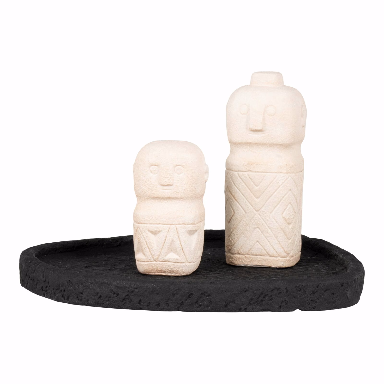 Dienblad in cement, zwart, 26,5x26x2 2 Dienblad in cement, zwart, 26,5x26x2 - Afbeelding 2