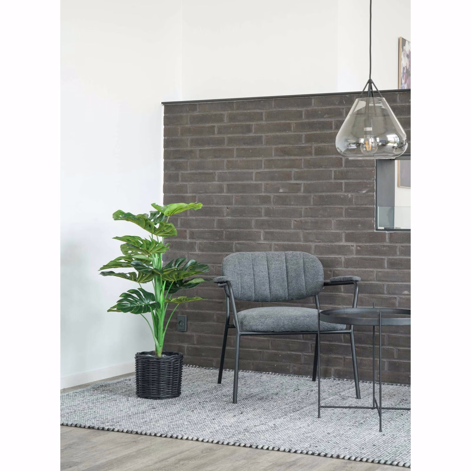 Monstera - kunstplant 90 cm 3 Monstera - kunstplant 90 cm - Afbeelding 3