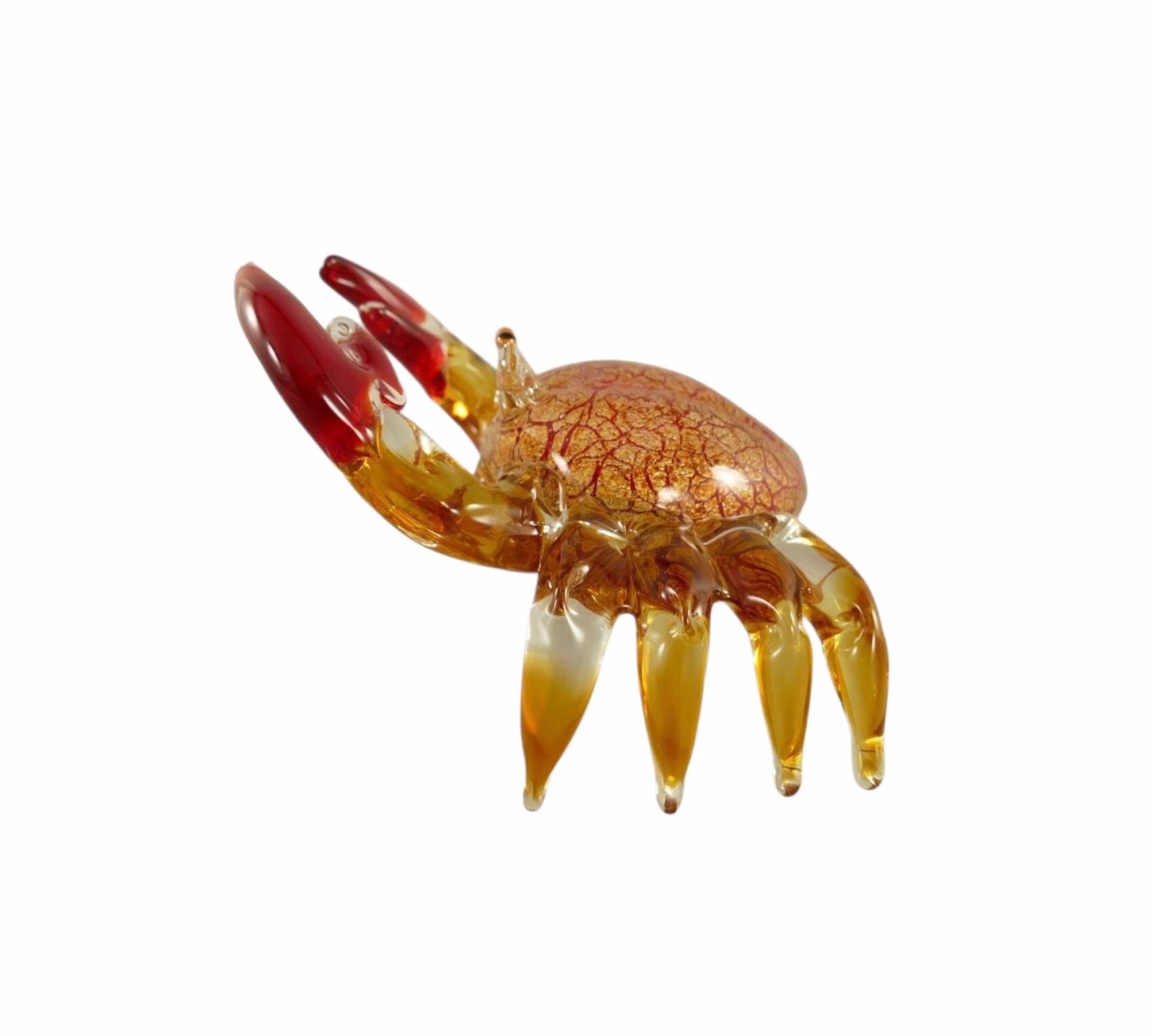 Glazen Krab – Murano-stijl Decoratief Kunstobject 1 Glazen Krab Murano stijl