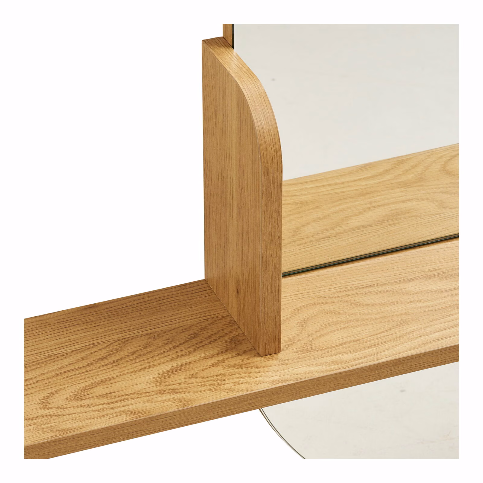 Barco Spiegel met plank - Spiegel met plank, eikenlook 92x15x94,5 cm 4 Barco Spiegel met plank - Spiegel met plank, eikenlook 92x15x94,5 cm - Afbeelding 4