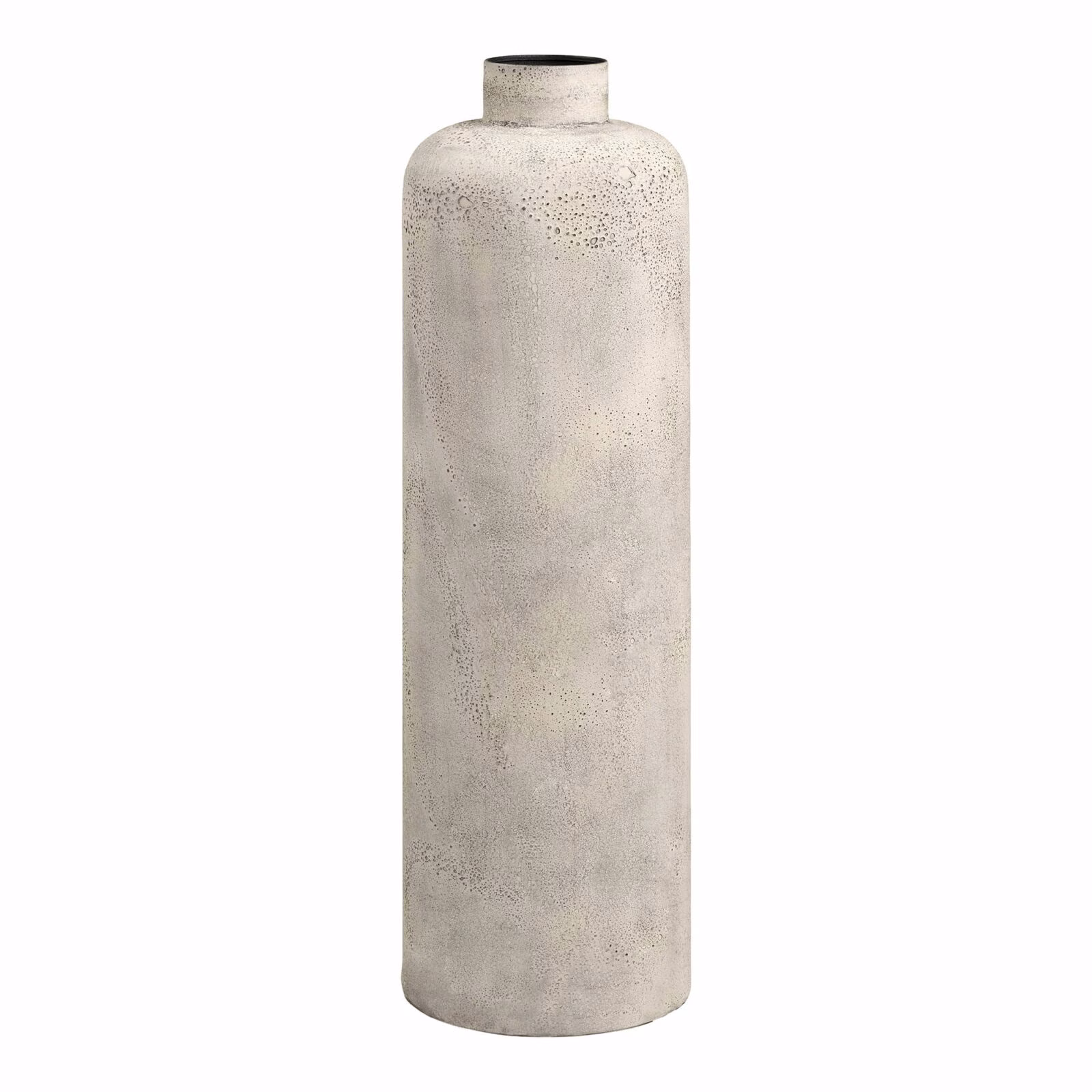 Decoratieve Metalen Pot Antique Beige – Ø24 × 78,5 cm – Luxe Hoog Model 1 Decoratieve Vaas Metaal Antique