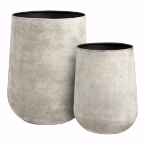 metalen decoratieve pot set van 2
