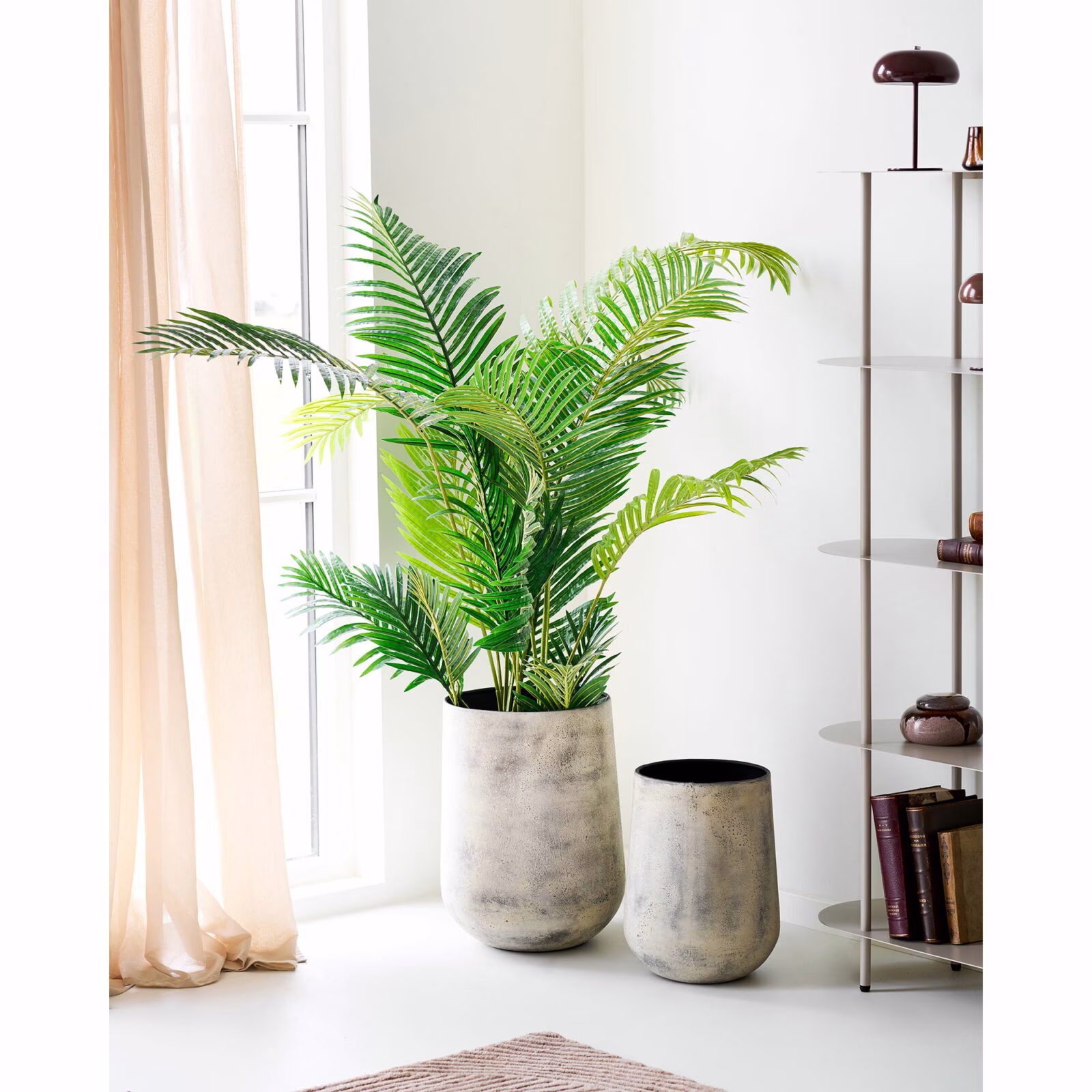Decorative Pot – Set van 2 | Metalen Decoratieve Potten in Antique Beige | House Nordic 3 metalen decoratieve pot set van 2