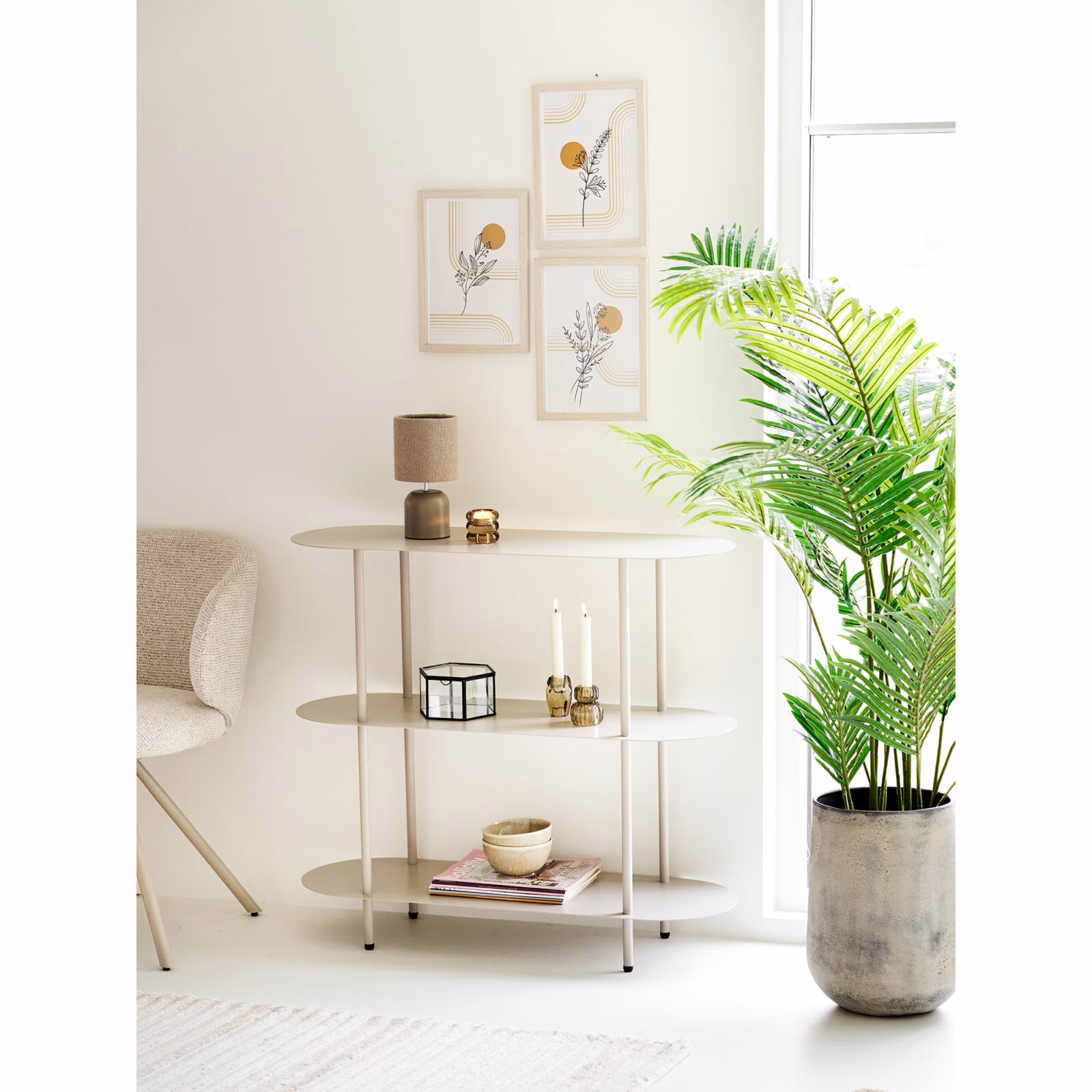 Decorative Pot – Set van 2 | Metalen Decoratieve Potten in Antique Beige | House Nordic 4 metalen decoratieve pot set van 2