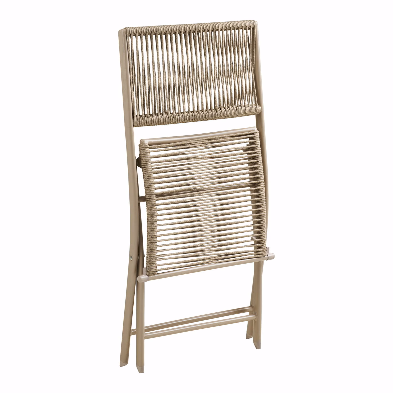 Arcas Bistro Set Taupe – 2 Stoelen + Tafel – Rope/Steel – Compact & Stijlvol 6 Arcas bistroset taupe