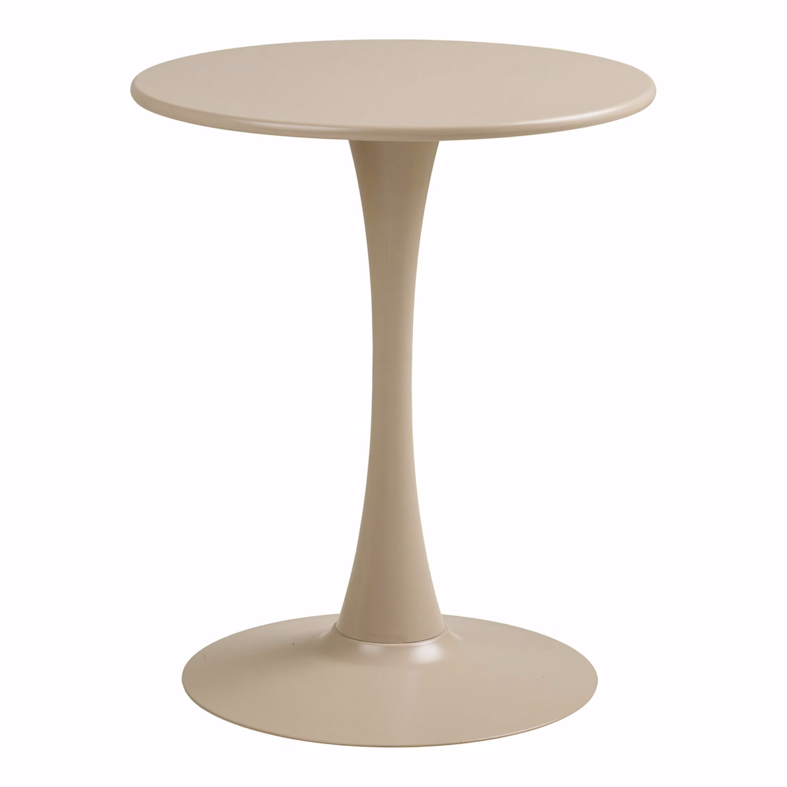 Barletta Bistro Tafel – Taupe – Polypropyleen & Staal – Ø70 × 73,5 cm 1 Barletta Bistro Tafel Taupe