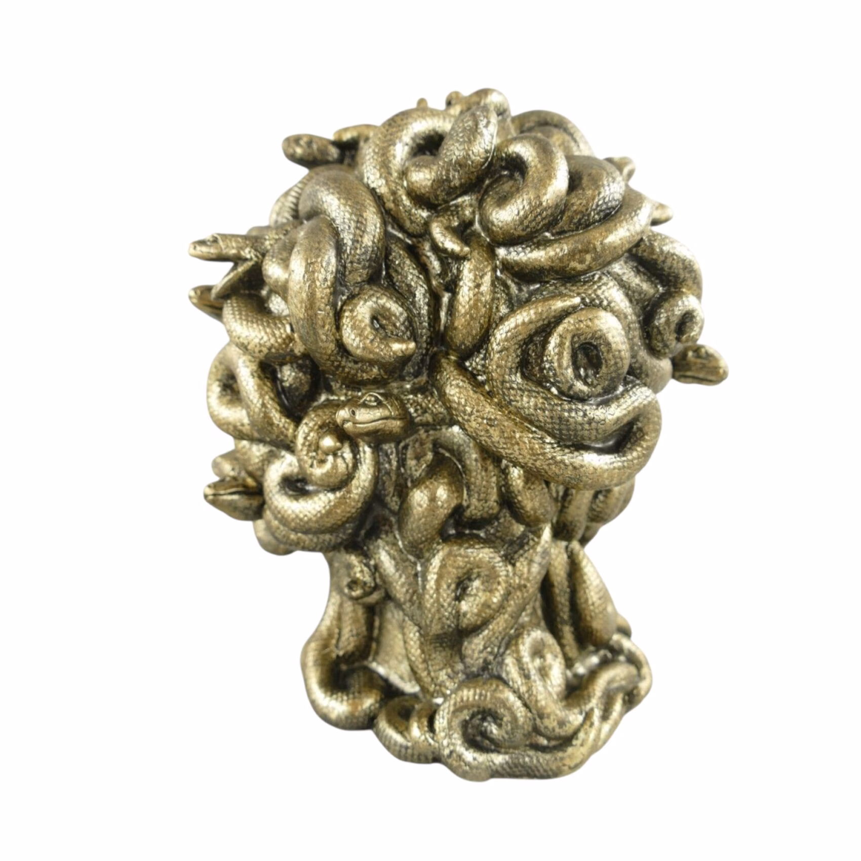 Medusa Buste Goud – Polystone – Luxe Decoratiebeeld – 18×18×14 cm 4 Medusa Buste Goud