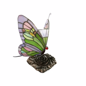 Tiffany vlinderlamp rozenvoet