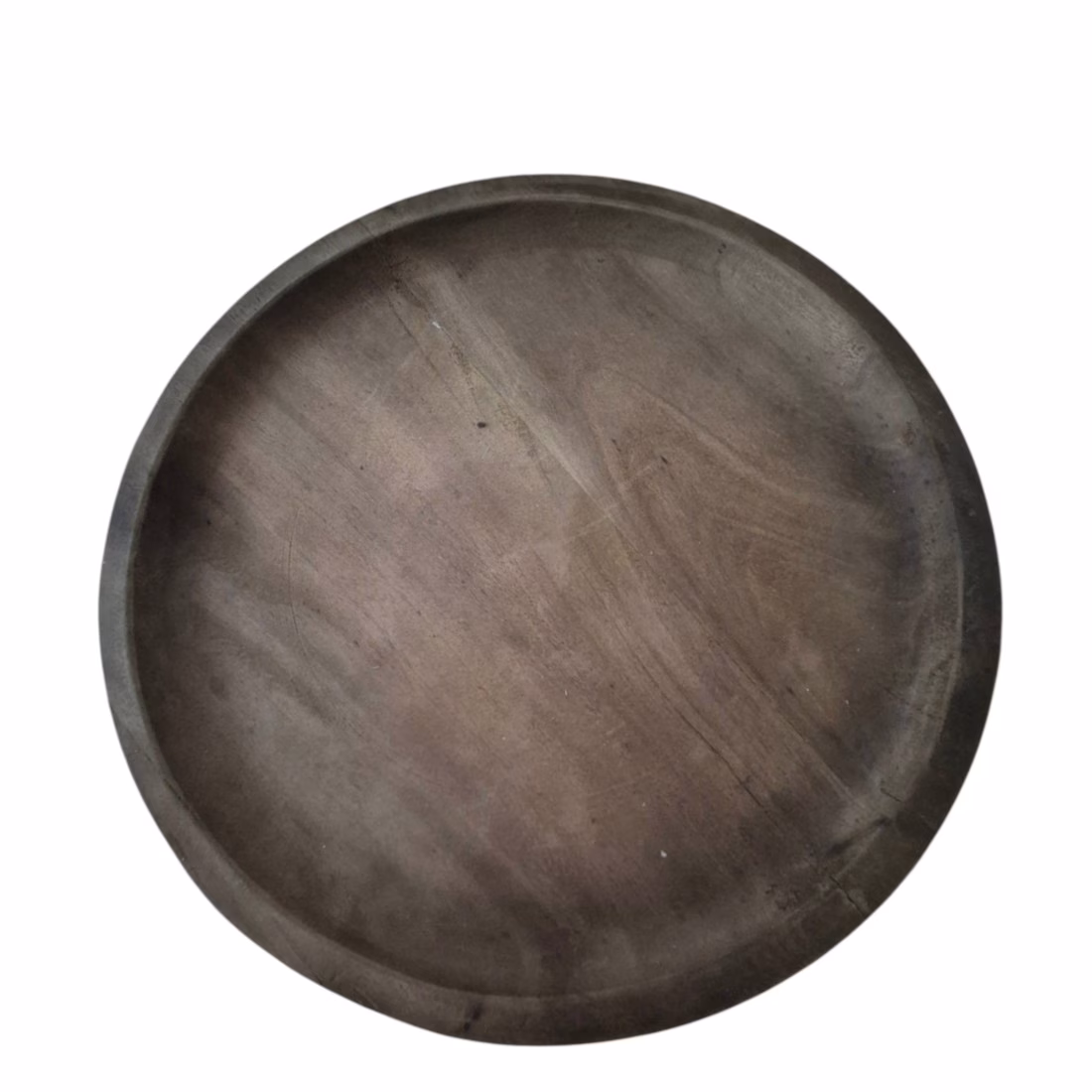 Houten Teak Schaal 50 cm – Landelijke & Sober Woondecoratie 1 Houten teakhouten schaal 50 cm – landelijke decoratieschaal