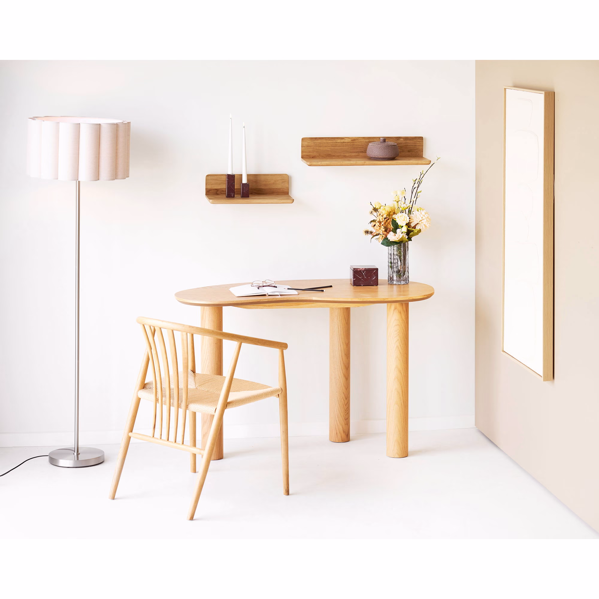 Wattom Vloerlamp – Staal & Linnen – Grijs/Beige – Sfeervolle Vloerlamp 7 Wattom Vloerlamp – Staal & Linnen – Grijs/Beige – Sfeervolle Vloerlamp - Afbeelding 7