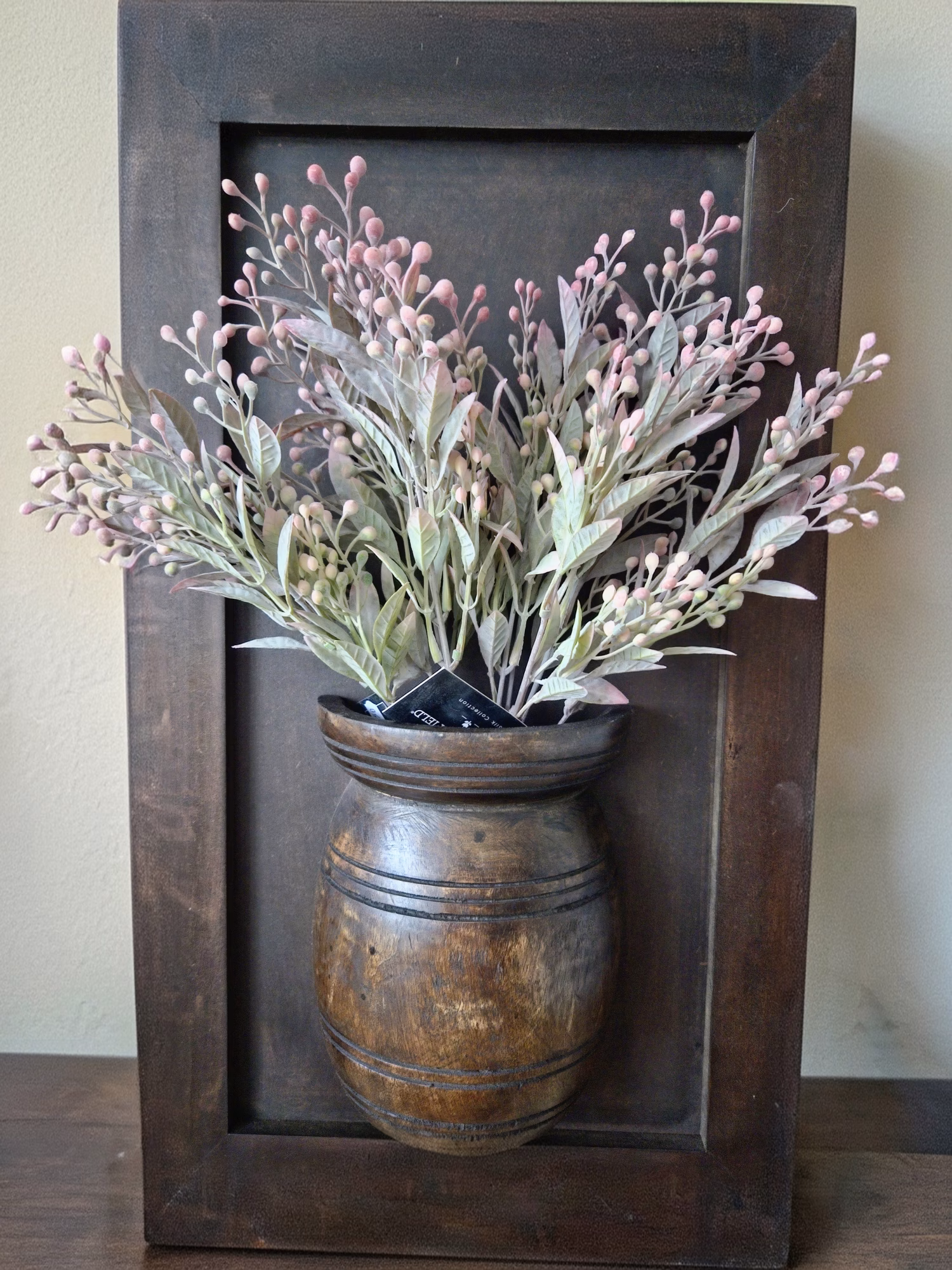 Wandpaneel Hout | Exclusieve Wanddecoratie voor een Sfeervol Interieur 2 Wandpaneel halve Nepalese pot