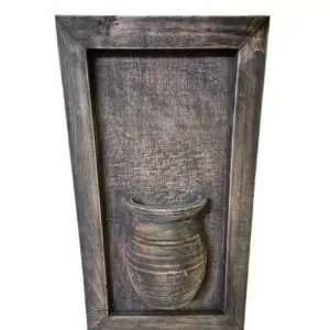 landelijk houten wandpaneel handgemaakt donker